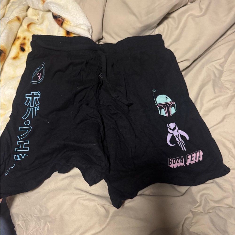 Star Wars Black Graphic Shorts